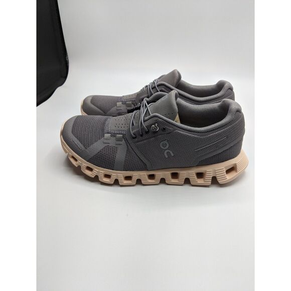 Shoes - On Women's Cloud 5 Sneakers, Zinc/Shell, Size 6 Medium US